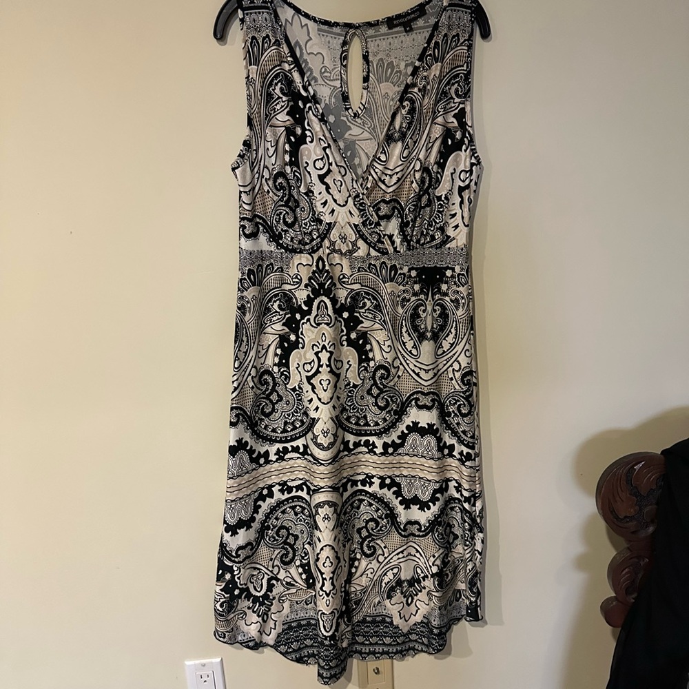 Black and White Paisley Dress